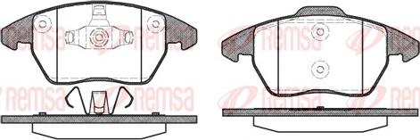 Remsa 1030.10 - Kit de plaquettes de frein, frein à disque cwaw.fr