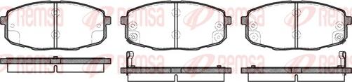 Remsa 1038.02 - Kit de plaquettes de frein, frein à disque cwaw.fr