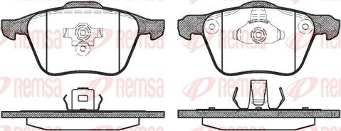 Remsa 1070.00 - Kit de plaquettes de frein, frein à disque cwaw.fr