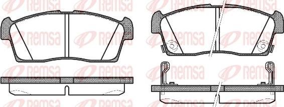 Remsa 1199.02 - Kit de plaquettes de frein, frein à disque cwaw.fr