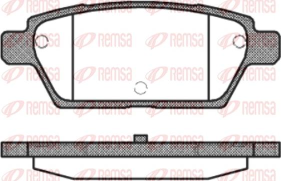 Remsa 1195.10 - Kit de plaquettes de frein, frein à disque cwaw.fr