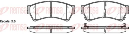 Remsa 1196.02 - Kit de plaquettes de frein, frein à disque cwaw.fr