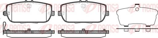 Remsa 1190.01 - Kit de plaquettes de frein, frein à disque cwaw.fr