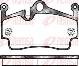 Remsa 1191.00 - Kit de plaquettes de frein, frein à disque cwaw.fr