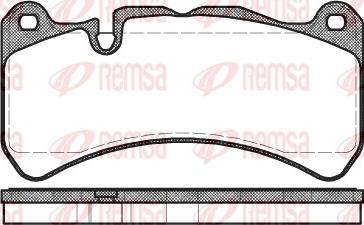 Remsa 1192.00 - Kit de plaquettes de frein, frein à disque cwaw.fr