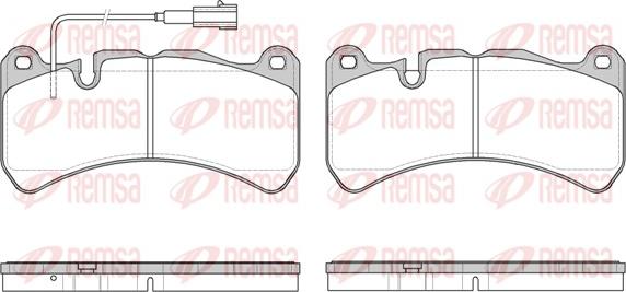 Remsa 1192.11 - Kit de plaquettes de frein, frein à disque cwaw.fr