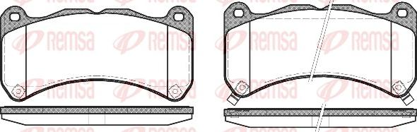 Remsa 1192.12 - Kit de plaquettes de frein, frein à disque cwaw.fr