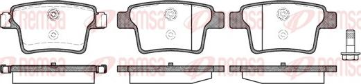 Remsa 1149.10 - Kit de plaquettes de frein, frein à disque cwaw.fr