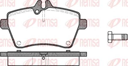 Remsa 1144.00 - Kit de plaquettes de frein, frein à disque cwaw.fr