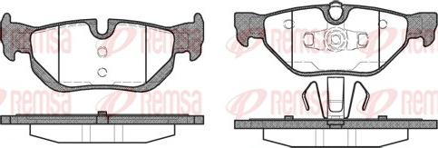 Remsa 1145.00 - Kit de plaquettes de frein, frein à disque cwaw.fr