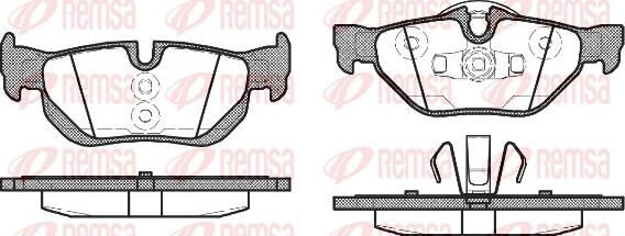 Remsa 1145.10 - Kit de plaquettes de frein, frein à disque cwaw.fr