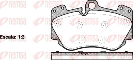 Remsa 1140.10 - Kit de plaquettes de frein, frein à disque cwaw.fr