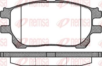 Remsa 1143.00 - Kit de plaquettes de frein, frein à disque cwaw.fr