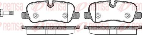 Remsa 1159.00 - Kit de plaquettes de frein, frein à disque cwaw.fr