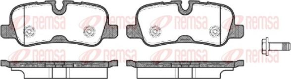 Remsa 1159.10 - Kit de plaquettes de frein, frein à disque cwaw.fr