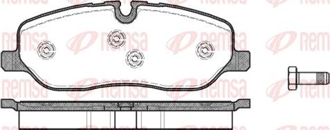 Remsa 1158.00 - Kit de plaquettes de frein, frein à disque cwaw.fr