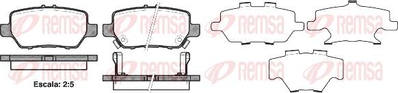 Remsa 1168.02 - Kit de plaquettes de frein, frein à disque cwaw.fr