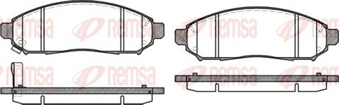 Remsa 1162.01 - Kit de plaquettes de frein, frein à disque cwaw.fr