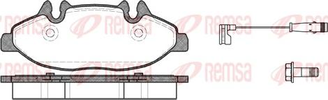 Remsa 1109.02 - Kit de plaquettes de frein, frein à disque cwaw.fr