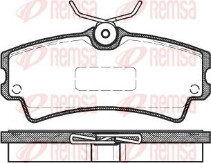 Remsa 1104.00 - Kit de plaquettes de frein, frein à disque cwaw.fr