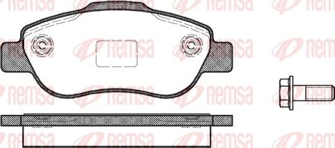 Remsa 1100.00 - Kit de plaquettes de frein, frein à disque cwaw.fr