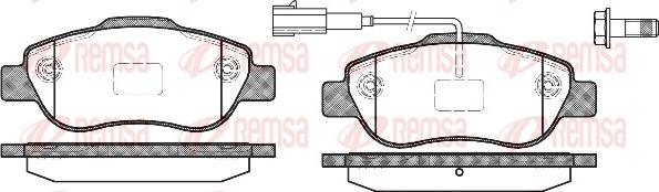 Remsa 1100.11 - Kit de plaquettes de frein, frein à disque cwaw.fr