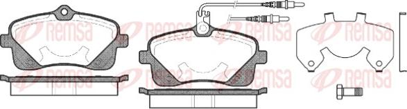 Remsa 1102.02 - Kit de plaquettes de frein, frein à disque cwaw.fr