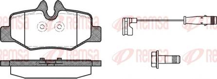 Remsa 1110.02 - Kit de plaquettes de frein, frein à disque cwaw.fr