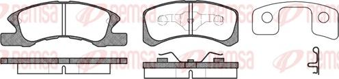 Remsa 1111.02 - Kit de plaquettes de frein, frein à disque cwaw.fr