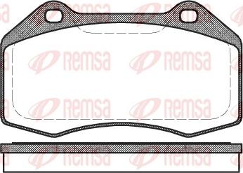 Remsa 1113.00 - Kit de plaquettes de frein, frein à disque cwaw.fr