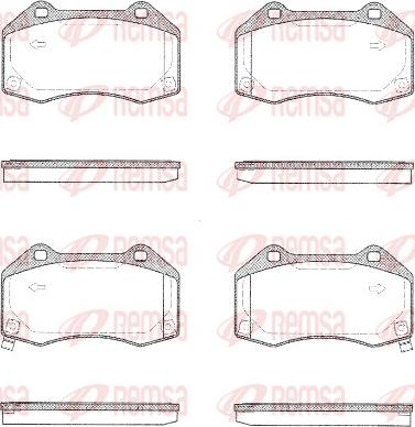 Remsa 1113.02 - Kit de plaquettes de frein, frein à disque cwaw.fr