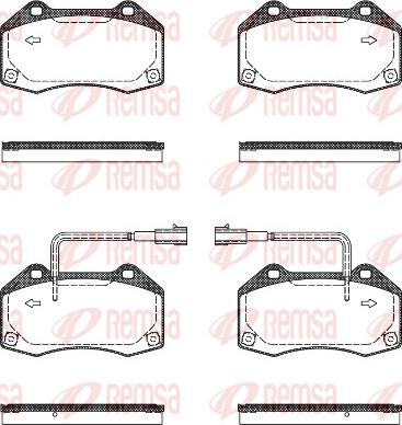 Remsa 1113.10 - Kit de plaquettes de frein, frein à disque cwaw.fr