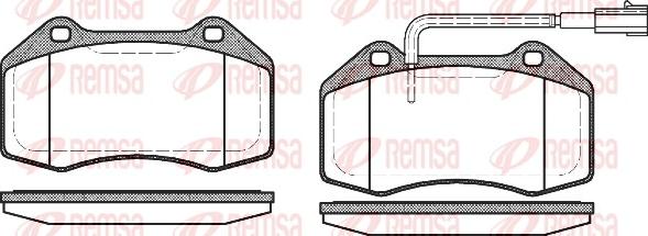 Remsa 1113.12 - Kit de plaquettes de frein, frein à disque cwaw.fr