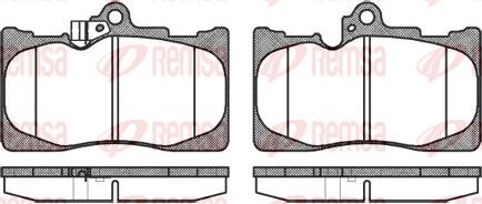 Remsa 1180.02 - Kit de plaquettes de frein, frein à disque cwaw.fr