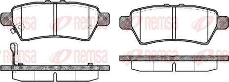 Remsa 1188.01 - Kit de plaquettes de frein, frein à disque cwaw.fr