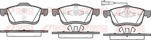 Remsa 1183.01 - Kit de plaquettes de frein, frein à disque cwaw.fr