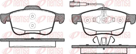 Remsa 1183.12 - Kit de plaquettes de frein, frein à disque cwaw.fr