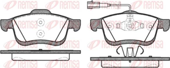 Remsa 1183.22 - Kit de plaquettes de frein, frein à disque cwaw.fr