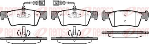 Remsa 1187.02 - Kit de plaquettes de frein, frein à disque cwaw.fr