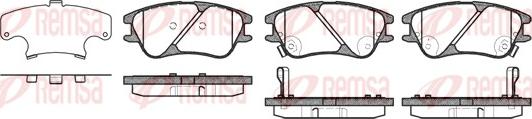 Remsa 1139.02 - Kit de plaquettes de frein, frein à disque cwaw.fr