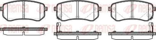 Remsa 1135.02 - Kit de plaquettes de frein, frein à disque cwaw.fr