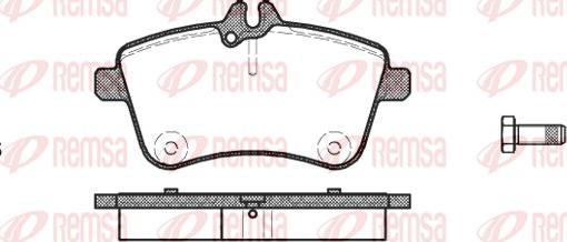 Remsa 1130.00 - Kit de plaquettes de frein, frein à disque cwaw.fr