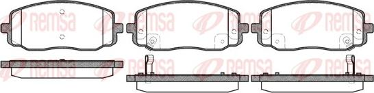 Remsa 1133.02 - Kit de plaquettes de frein, frein à disque cwaw.fr