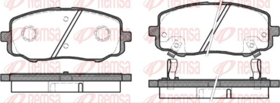 Remsa 1133.12 - Kit de plaquettes de frein, frein à disque cwaw.fr