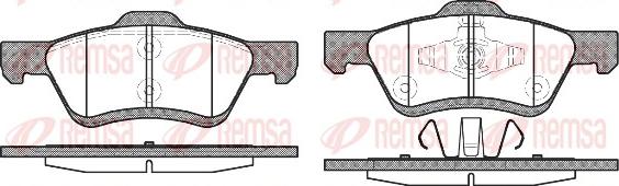 Remsa 1124.00 - Kit de plaquettes de frein, frein à disque cwaw.fr