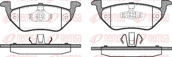 Remsa 1125.00 - Kit de plaquettes de frein, frein à disque cwaw.fr