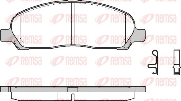 Remsa 1120.02 - Kit de plaquettes de frein, frein à disque cwaw.fr