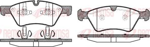 Remsa 1179.00 - Kit de plaquettes de frein, frein à disque cwaw.fr