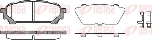 Remsa 1176.01 - Kit de plaquettes de frein, frein à disque cwaw.fr