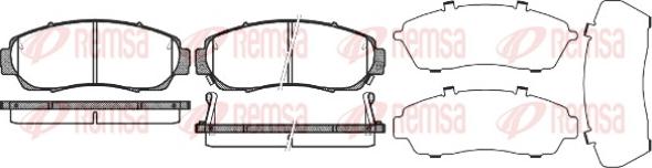 Remsa 1171.12 - Kit de plaquettes de frein, frein à disque cwaw.fr